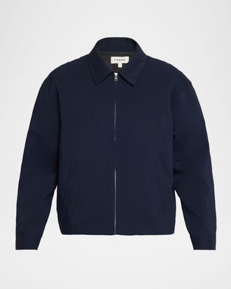 Frame Denim Men & apos;s Seersucker Blouson Jacket