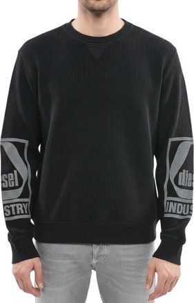 Diesel Black Crew Neck Sweatshirt