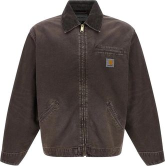 Carhartt Work in Progress OG Detroit Jacket - Heren - Spijkerjassen - Bruin - XL - Katoen - Jassen