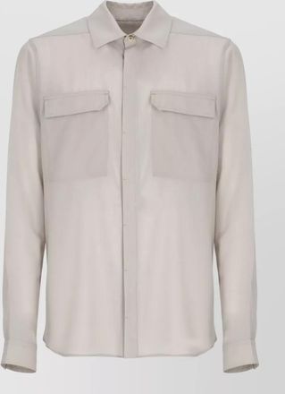 Rick Owens wool long-sleeve shirt
