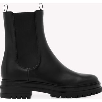 Gianvito Rossi Chester Boots in Black Calf at Nordstrom, Size 40.5