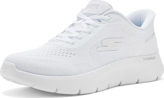 Skechers Go Walk Flex Azriel Hands Free Slip-Ins Womens Walking Shoes White/Silver : 10.5 B - Medium, Synthetic