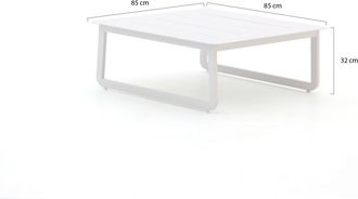 Bellagio la vita attrattiva Bellagio Bertinoro lounge tuintafel 85x85x32cm