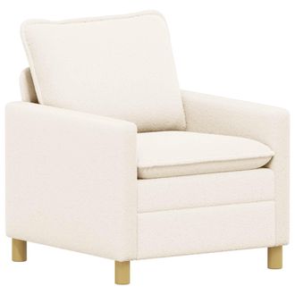 vidaXL Sof&aacute; Crema 76 X 81 X 87,5 Cm Tela Vidaxl