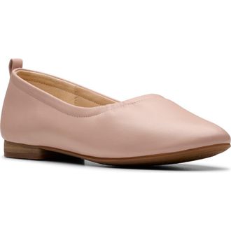 Clarks Fawna Soft Ballet Flat in Light Pink Leather at Nordstrom Rack, Size 6.5