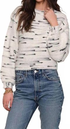 Heartloom Everly Crewneck Sweater In Ivory