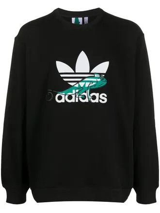 adidas PT3 logo-print sweatshirt - men - Cotton/Recycled Polyester - S - Black