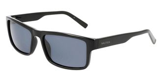 Nautica N906SP Polarized 001 Mens Sunglasses Black Size 58