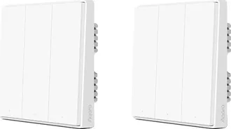OEM Interruptor Inteligente, Comunicaci&oacute;n Zigbee, Funcionamiento Inal&aacute;mbrico, D1 Con Neutro 3 X2