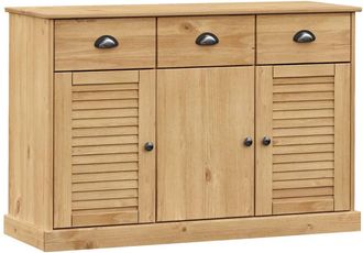 vidaXL Vidaxl - Aparador Con Cajones Vigo Madera Maciza Pino 113x40x75 Cm
