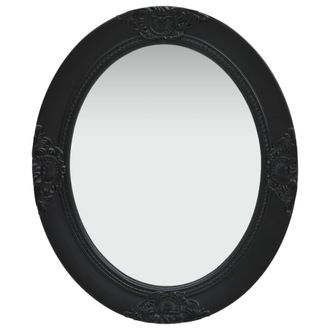 vidaXL Espejo De Pared Estilo Barroco Negro 50x60 Cm Vidaxl