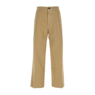 Incotex Heren, Broeken, Beige, Maat: W33 Katoen