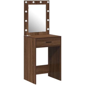 vidaXL Vidaxl - Dressing Table Brown Oak 50 x 41 x 135 cm Engineered wood