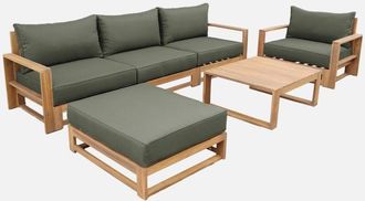 Sweeek Conjunto De Jard&iacute;n De Madera, 5 Plazas