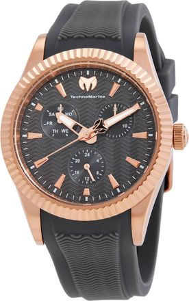 Technomarine Sea GMT Quartz Charcoal Dial Ladies Watch TM-719035