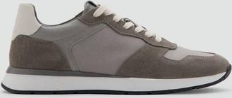 Mango Sneaker combinate pelle grigio - Uomo - 39 - MANGO MAN