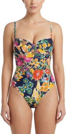 Change of Scenery Anabel Underwire One-Piece Swimsuit in Gardenia at Nordstrom, Size X-Small