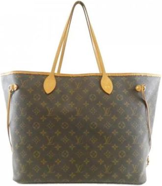 Louis Vuitton Pre-owned Monogram Tote Bag - Dames - Vintage Shopper - Bruin - ONE Size - Vintage