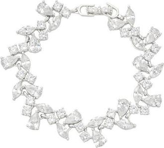 Untamed Petals Cami Crystal Bracelet in Silver at Nordstrom