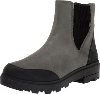 Bogs Holly Chelsea Leather Boot Green Ash 72839-337 Womens