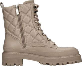 Guess Laarzen Beige - Dames - Veterlaarzen - Beige - 37 EU - Leer - Schoenen