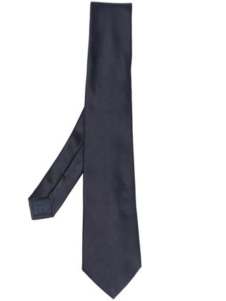 Giorgio Armani Zijden stropdas - Blauw