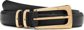 Madewell Elongated Buckle Belt Womens Belts True Black : 2XL, Leather