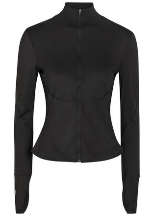 Stella McCartney Adidas X Stella Mccartney Training Stretch-jersey Midlayer Jacket - Black - S (UK8-10 / S)