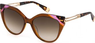 Furla Womens SFU683 55 06X5 Sunglasses - Multicolour - One Size