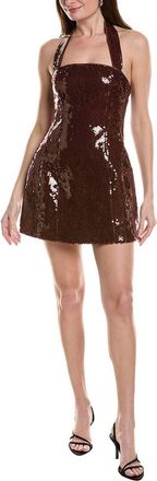 Bardot Nevelle Sequin Halter Mini Dress