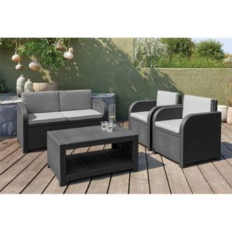Keter Set Rattan Iowa Balc 3p Capch