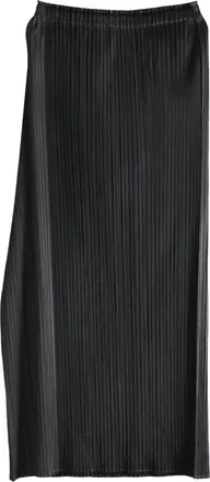 Pleats Please Issey Miyake Pointe pleated panelled midi skirt - Zwart