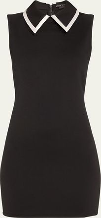 Alice & Olivia Wynell Collared Mini Dress