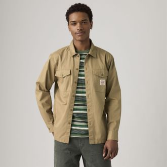 Levi's Long Sleeve Worker Shirt - Mens - XL - Brown