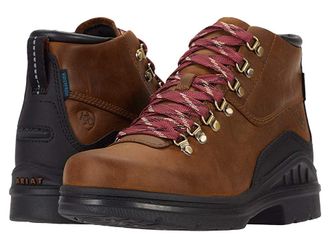 Ariat Barnyard Lace Waterproof Womens Boots Weathered Brown : 8.5 B - Medium, Leather