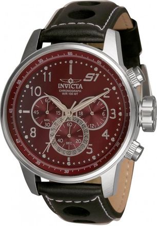 Invicta S1 Rally Chronograph Quartz Burgundy Dial Mens Watch 30915