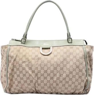 Gucci Pre-owned Vintage Tote Bag - Dames - Vintage Handtas - Beige - ONE Size - Vintage