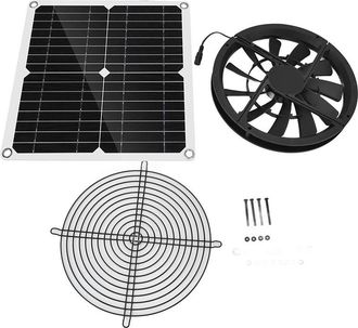 OEM Ventilador Extractor Solar, Ventilador De Panel Solar Impermeable De 10 Pulgadas Y 100 W Para Cuarto De Mascotas, Gallinero O Cobertizo