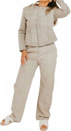 PRAIRIE UNDERGROUND Dune Darted Neckline Jacket In Greystoke