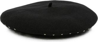 Emporio Armani Baskische wollen hoed met logo