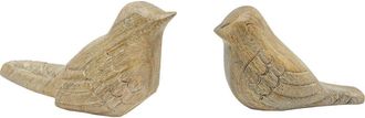 Foreside Home And Garden Vennie Bird Figurines Set of 2 in Beige at Nordstrom