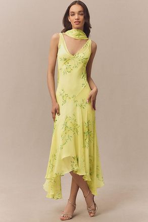 De La Vali Mistica Silk Midi Dress