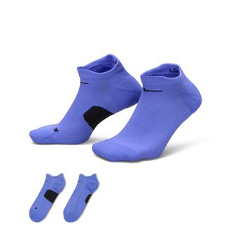 Nike Unisex Running Midweight No-Show Socks (1 Pair) in Blue | HV6937-570