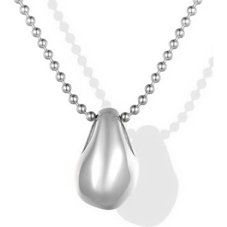 Mantra Calm Stone Necklace in Silver at Nordstrom