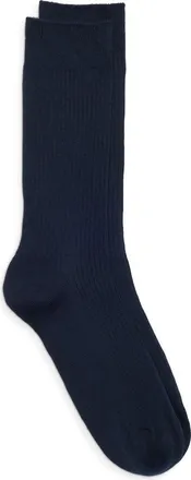 Nordstrom Casual Rib Crew Socks in Navy Sapphire at Nordstrom