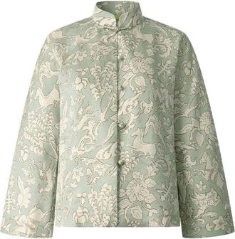 Shanghai Tang Blusa con colletto alla coreana - Verde