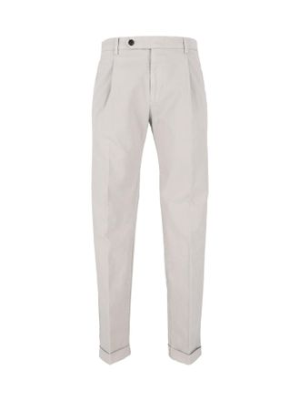 Berwich Grey Tailored Tapered Straight-Leg Pants