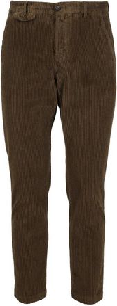 BRIGLIA 1949 Rots Fluweel - Heren - Slim Fit Broeken - Groen - M - Broeken
