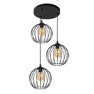 Netlighting Mercure Cluster Pendant Ceiling Light Black 40cm
