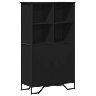 Berkfield Home Highboard Black 79.5x35.5x137.5 cm Engineered wood